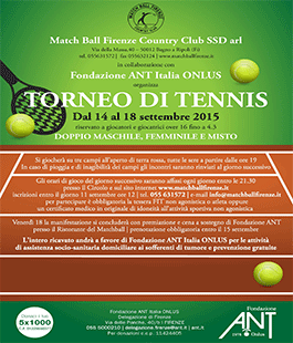 Torneo di Tennis per la Fondazione ANT