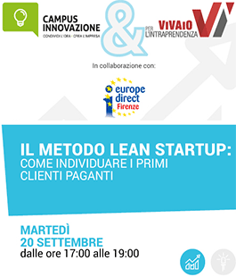 Campus Innovazione: workshop ''Il metodo Lean Startup'' alle Murate