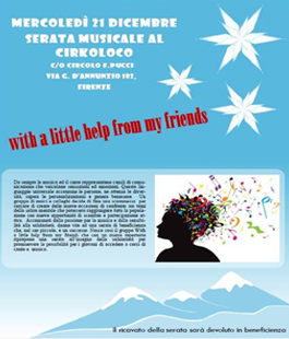 Cirkoloco - Roba da matti!: concerto di beneficenza con ''With a little help from my friends''