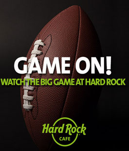 The Big Game 2017: la finale della National Football League in diretta all'Hard Rock Cafè