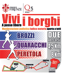 Torna ''Vivi i Borghi'', la manifestazione podistica aperta a tutti tra Brozzi, Quaracchi e Peretola