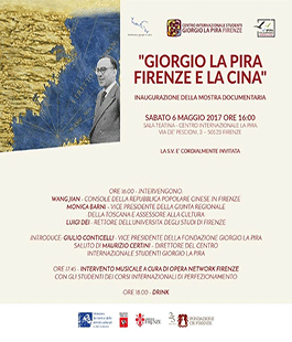 Inaugurazione della mostra documentaria ''Giorgio La Pira - Firenze e la Cina''