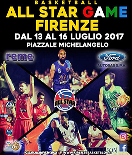 All Star Game Firenze: festa del basket al piazzale Michelangelo