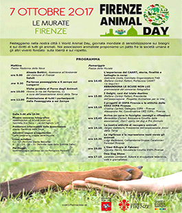 ''Animal Day'', giornata di sensibilizzazione sui bisogni e sui diritti di tutti gli animali a Le Murate