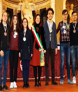 Olimpiadi italiano: vincitori premiati in Palazzo Vecchio