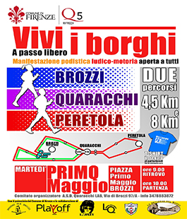 Vivi i Borghi, la manifestazione podistica a passo libero tra Brozzi, Quaracchi e Peretola