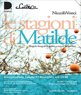 Mostra personale ''Le stagioni di Matilde'' di Niccolò Vonci alla La Citè-Libreria Caffè di Firenze
