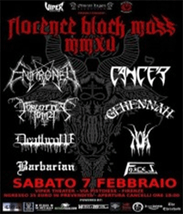 ''Florence Black Mass'', le migliori band del black metal in concerto al Viper Theatre
