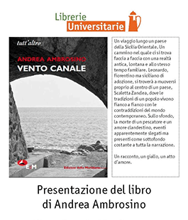 Librerie Universitarie: presentazione del libro ''Vento Canale'' di Andrea Ambrosino
