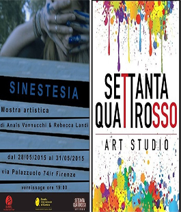 ''Sinestesia: io è un altro'' di Anais Vannucchi e Rebecca Landi al 74 Rosso Art Studio