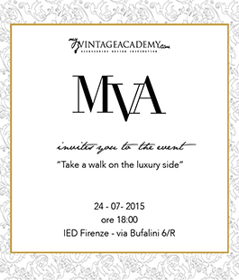 ''Take a walk on the luxury side'' a cura di My Vintage Academy allo IED Firenze