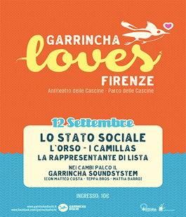 ''Garrincha Loves Firenze'', concerto all'Anfiteatro delle Cascine