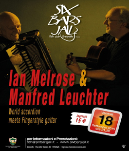 Ian Melrose & Manfred Leuchter in concerto al Six Bars Jail