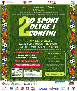 Young Caritas Firenze: "Lo sport oltre i confini" al campo di atletica di Soffiano
