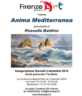 ''Anima mediterranea'': le opere di Rossella Baldino alla Firenzeart Gallery