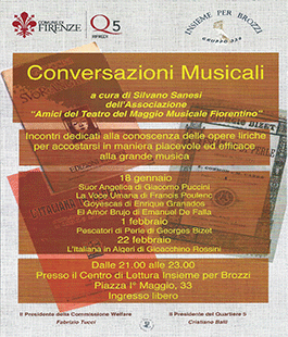 Conversazioni musicali: nuovi incontri a Brozzi
