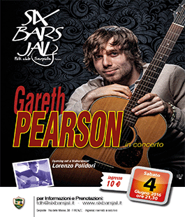 Six Bars Jail: Gareth Pearson in concerto di chitarra acustica fingerstyle