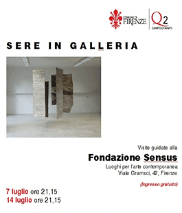 ''Sere in Galleria'', visite guidate alla Fondazione Sensus