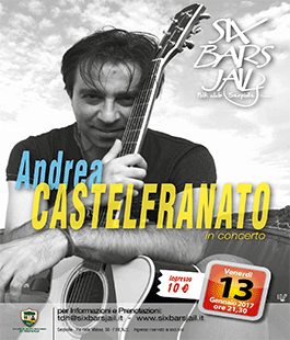 Andrea Castelfranato in concerto di chitarra acustica fingerstyle al Six Bars Jail