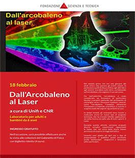 ''Dall'Arcobaleno al Laser'', laboratorio per adulti e bambini al Museo First di Firenze