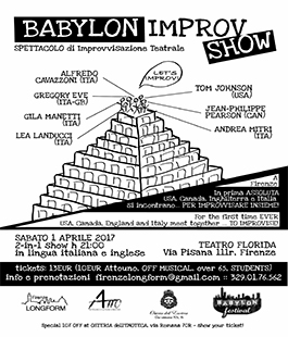 ''Babylon Festival'', la rassegna internazionale di improvvisazione al Teatro Cantiere Florida