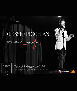Alessio Picchiani in concerto per ''Corri la Vita'' al Cinema La Compagnia di Firenze