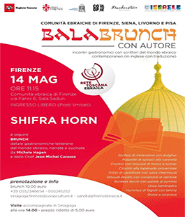 ''BalaBrunch con Autore'', incontro con la scrittrice Shifra Horn