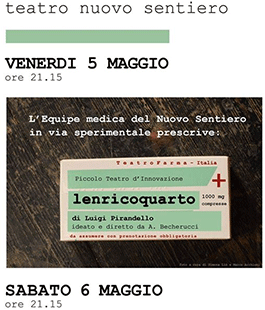 ''Lenricoquarto'' di Alessandro Becherucci al Teatro Nuovo Sentiero di Firenze