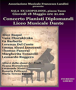 Concerto degli allievi Liceo Dante di Firenze alla Sala delle Ex-Leopoldine