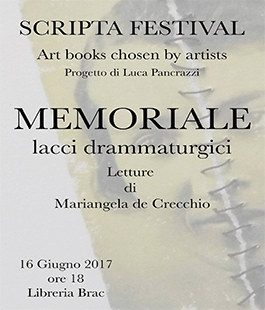 ''Memoriale - lacci drammaturgici'' di e con Mariangela de Crecchio alla Libreria Brac