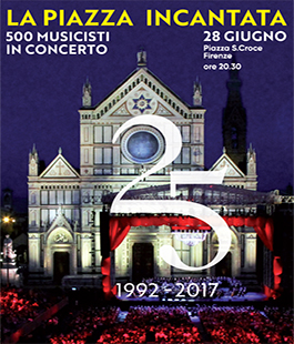 Elio presenta 500 musicisti in concerto in piazza Santa Croce per 25 anni di Fondazione CR Firenze
