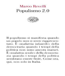 Leggere per non dimenticare: Marco Revelli con ''Populismo 2.0'' alle Oblate