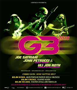 G3 - Joe Satriani, John Petrucci & Uli Jon Roth in concerto al Teatro Verdi di Firenze