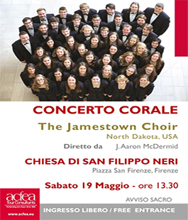 The Jamestown Choir in concerto nella Chiesa di San Filippo Neri a Firenze