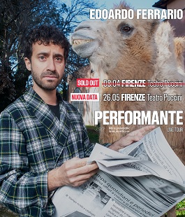 "Performante", spettacolo di stand up comedy di Edoardo Ferrario al Teatro Puccini di Firenze