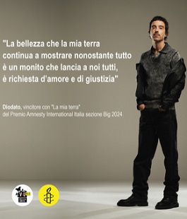 "La mia terra", a Diodato il Premio Amnesty International Italia 2024
