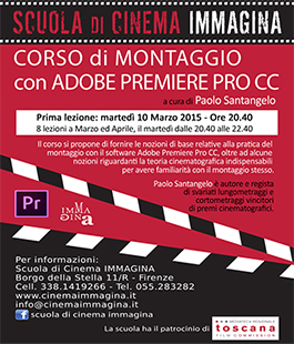 Scuola di Cinema Immagina: corso breve di montaggio con Adobe Premiere Pro CC