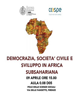 Incontro: ''Democrazia, società civile e sviluppo in Africa subsahariana'' al Polo delle Scienze sociali