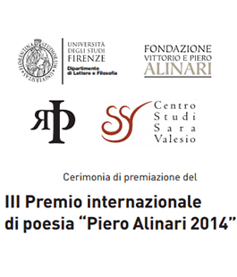 I vincitori del premio internazionale di Poesia ''Piero Alinari 2014''