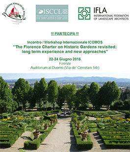 Workshop internazionale ''The Florence Charter on Historic Gardens revisited''