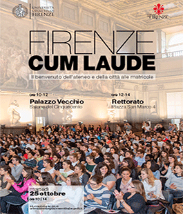 ''Firenze Cum Laude'': il benvenuto dell'ateneo e della città alle matricole