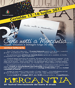 ''Certe notti a Mercantia...'', 2a edizione del contest letterario del Festival Mercantia