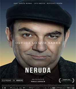 ''Neruda'' di Pablo Larrain, il dvd del film presentato Libreria IBS+Libraccio di Firenze