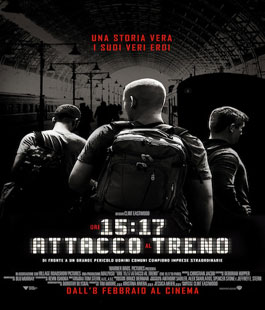 ''Ore 15:17 attacco al treno'', il film di Clint Eastwood al Cinema Spazio Uno