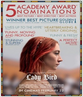 ''Lady Bird'', il film vincitore di due Golden Globe al Cinema Odeon