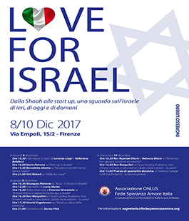 Conferenza ''Love for Israel'' a Firenze