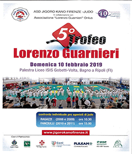 5a edizione del "Trofeo di judo" nel nome di Lorenzo Guarnieri all'Isis Gobetti-Volta
