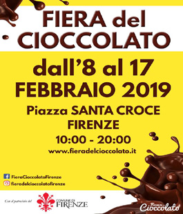 "Firenze e Cioccolato" arriva in Piazza Santa Croce dall'8 al 17 Febbraio