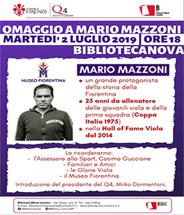 Omaggio a Mario Mazzoni alla BiblioteCaNova Isolotto del Quartiere 4