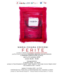 "Ferite": mostra di Maria Chiara Cecconi alla Robert F. Kennedy Human Rights Italia 
